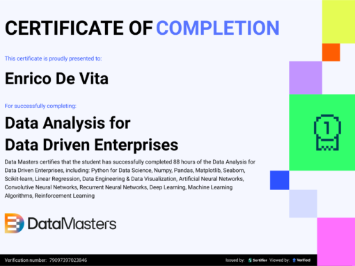 AI – DATA ANALYSIS FOR DATA DRIVEN ENTERPRISES