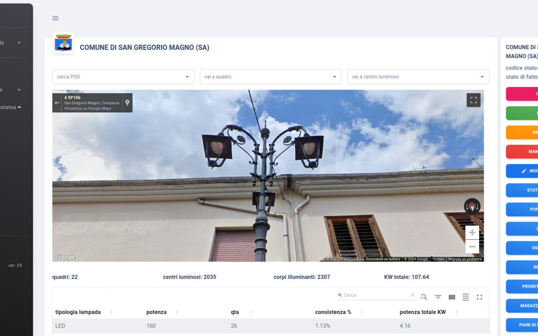 SGS – Gestione impianti di illuminazione pubblica e smart cities